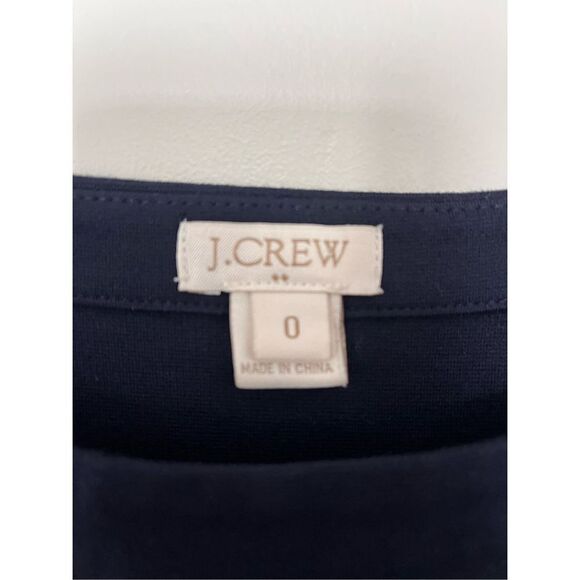 J. Crew Navy White Trimmed Career Dress sz 0 EUC - Picture 4 of 6